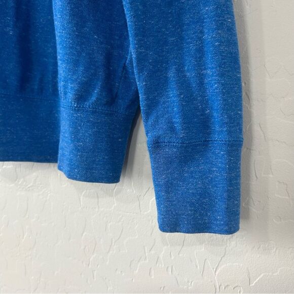 Nike Blue Heather Long Sleeve Shirt Large Just Do It Organic Cotton Recycled - Picture 3 of 7